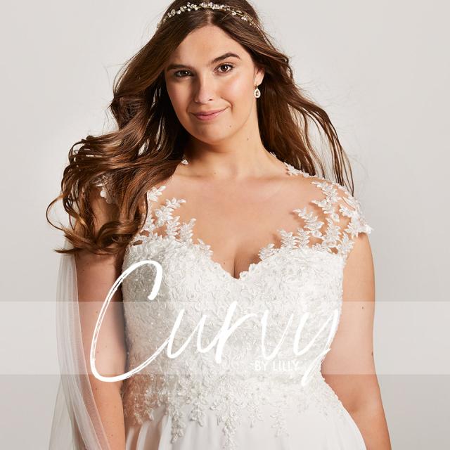 Lilly plussize bridal gowns and wedding dresses