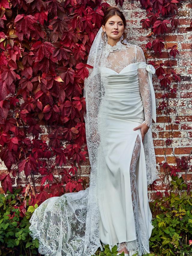 Offwhite sheer lace under skirt